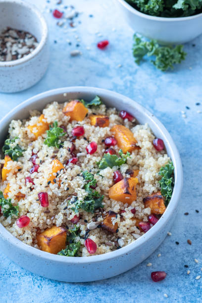 istock Kale, Butternut Squash, Pomegranate and Quinoa Salad 1284254444