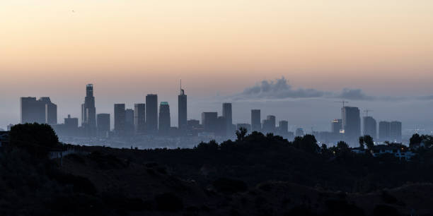 istock Twilight Panorama Downtown Los Angeles California 1284255575