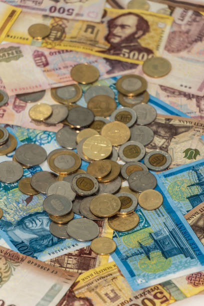 istock Hungarian forint. HUF banknotes and coins 1284260840