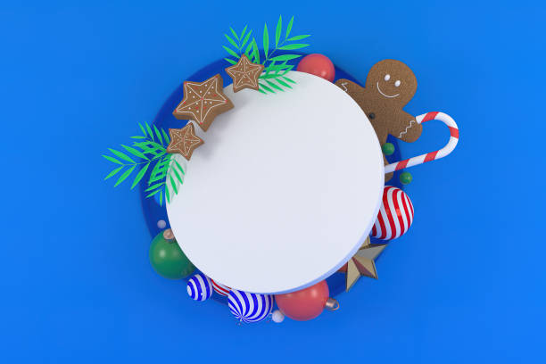 3d illustration for new year holidays and Christmas