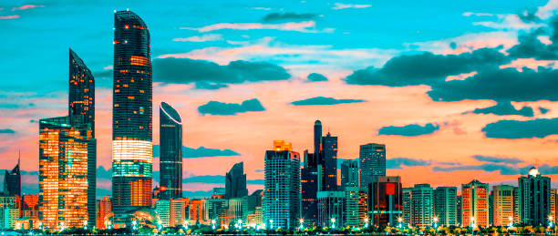 istock View of Abu Dhabi Skyline at sunset 1284273852