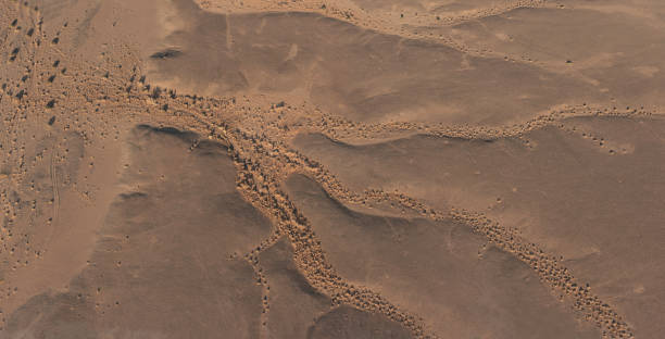istock Patterns of a Dry Riverbed in the Namib Desert 1284276467