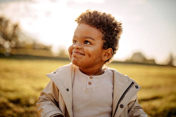 istock Portrait of happy child 1284276519