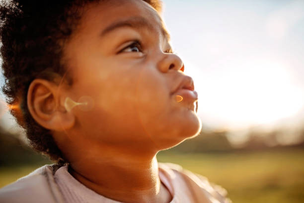 istock Portrait of happy child 1284276654