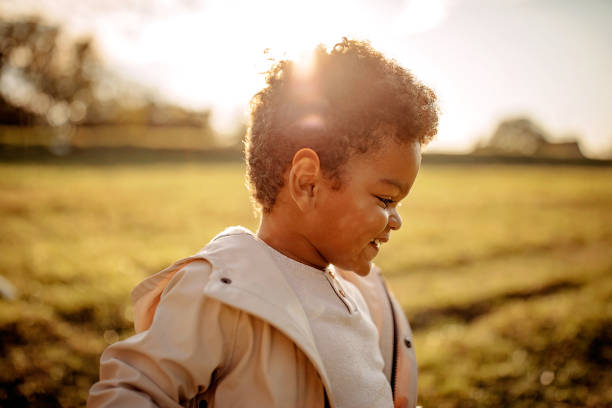 istock Portrait of happy child 1284277631