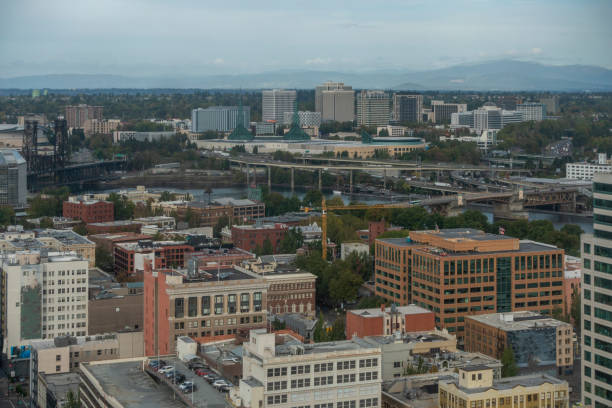 istock Overlook of Portland downtown, Oregon 1284281150