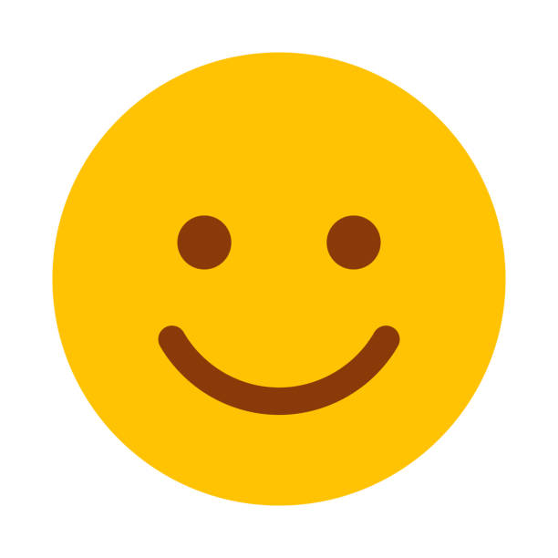 ilustrações de stock, clip art, desenhos animados e ícones de happy emoticon icon on transparent background - smiley