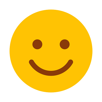 A flat design emoticon icon on a transparent background (can be placed onto any colored background). File is built in the CMYK color space for optimal printing. Color swatches are global so it’s easy to change colors across the document. No transparencies, blends or gradients used.
