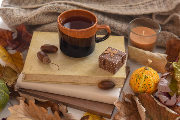 istock Relaxation with a cup of tea and a book 1284289869