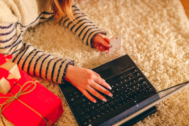 istock Online shopping from home 1284294543
