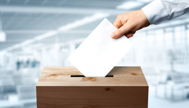 istock Vote on democratic elections, referendum. Make right choice. 1284296415