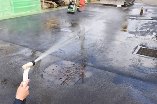 istock The scene of the road asphalt pavement construction. 1284296653