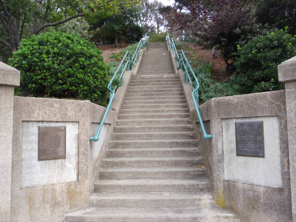 istock Staircase leading upwards into Park 1284303326
