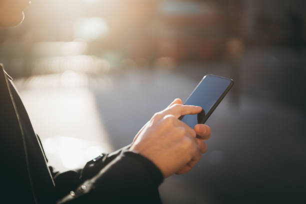 istock Business in the city using his smartphone for communication. 1284309590