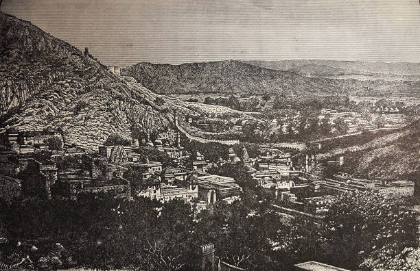 istock Antique illustration - India - Valley of Ambir 1284317858
