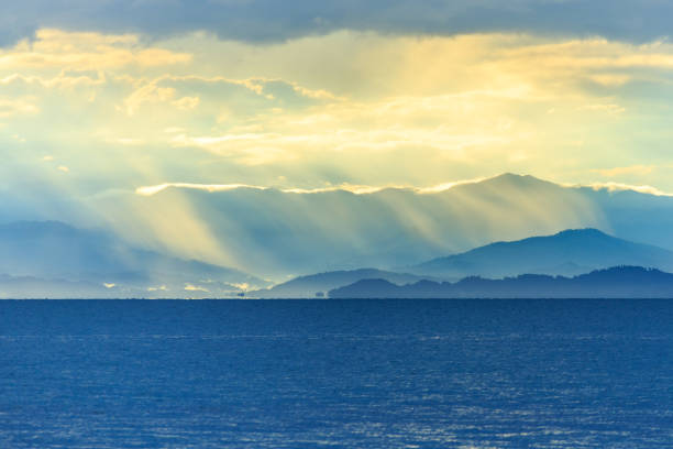 beautiful landscapes seaside during sunrise.