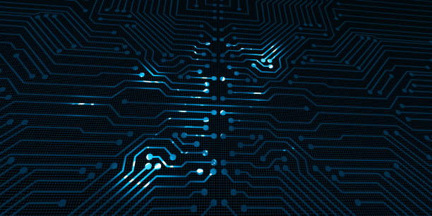 istock Abstract futuristic  technology  background. Design digital technology concept. 3d illustration