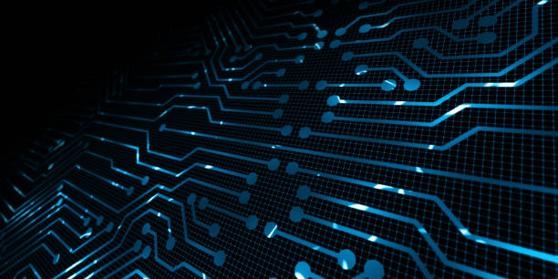istock Abstract futuristic  technology  background. Design digital technology concept. 3d illustration