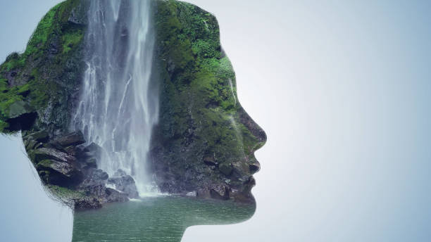 Meditating asian woman concept. Meditation. Mindfulness.