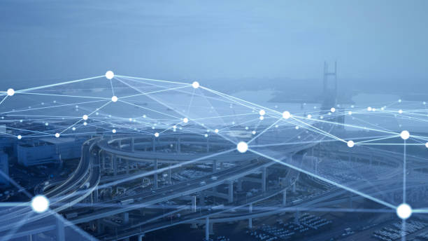 istock Smart city and communication network concept. 5G. IoT (Internet of Things). Telecommunication. 1284328910