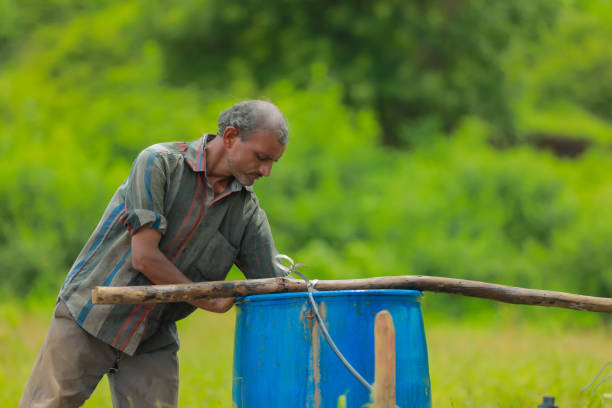 istock indian labor liquid fertilizer mixing in bucket at field 1284343340