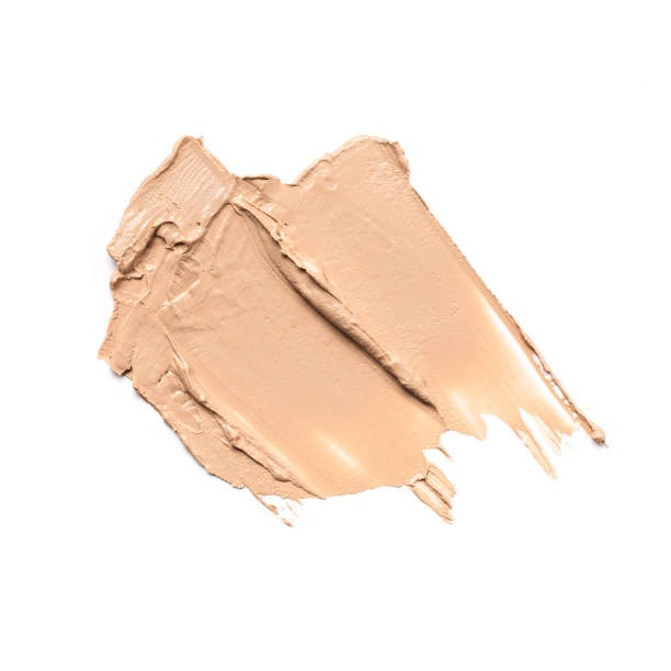istock Smudged brush stroke beige foundation or concealer 1284343426