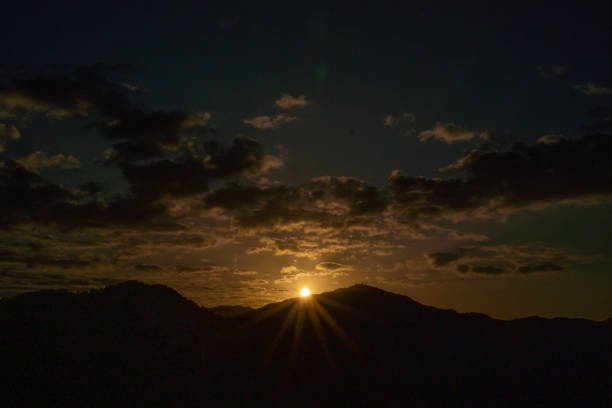 istock Beautiful sunrise on the mountainside 1284343447