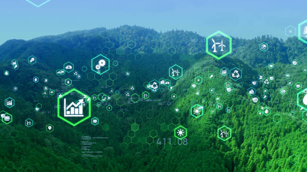 conceito de tecnologia ambiental. objetivos de desenvolvimento sustentável. os ods. - afforestation - fotografias e filmes do acervo