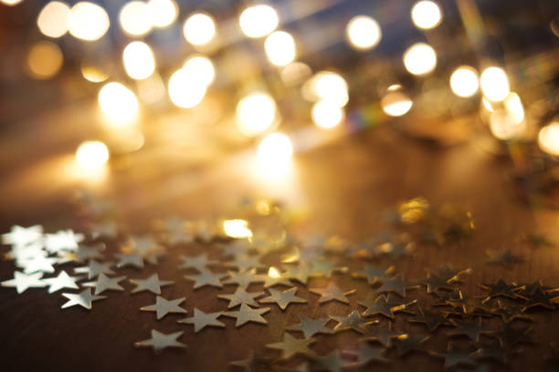 istock Golden stars close up 1284347955