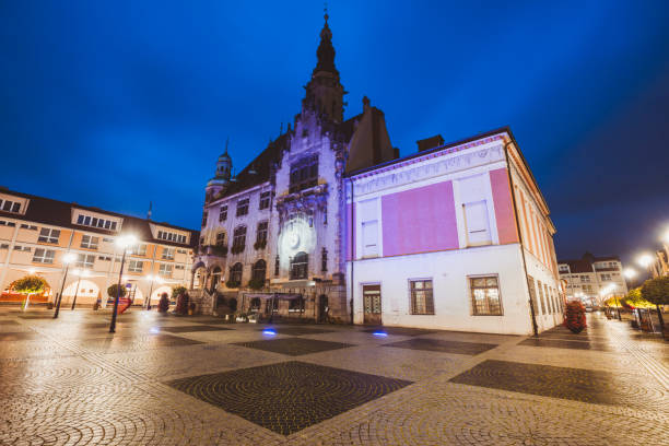 istock Jawor city hall at dawn 1284351356