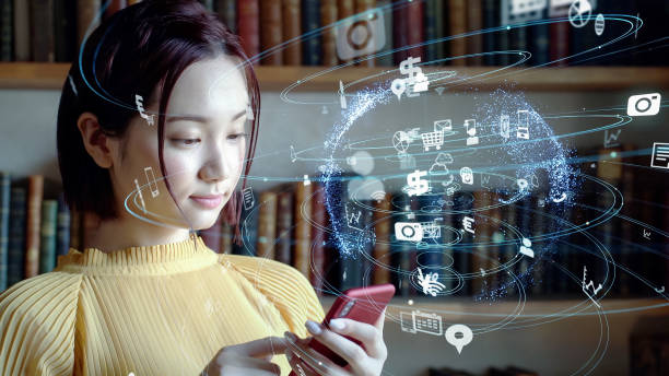 istock Young girl using smart phone. Internet of Things. EdTech. 1284354815