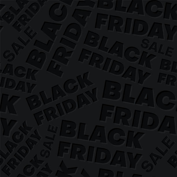 siyah dikişsiz desen: black friday. - black friday stock illustrations