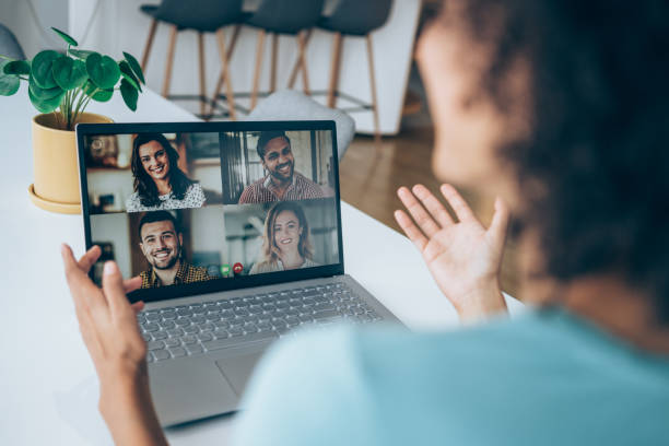 istock Creative business team in video conference. 1284370037