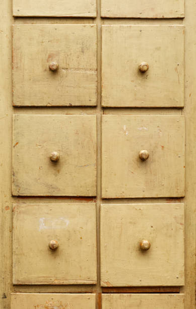 istock Old wooden cabinet with drawers 1284370841