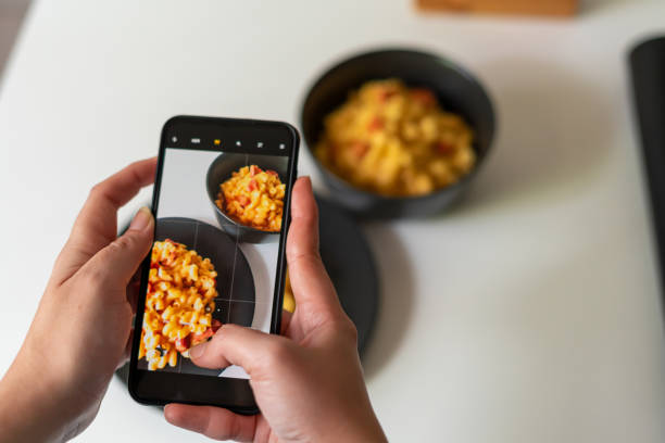 istock Taking Photograph of Mac and Cheese 1284372023
