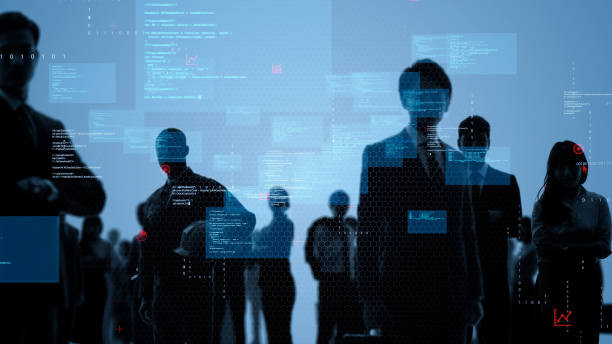 istock Business network concept. Group of businessperson. Teamwork. Human resources. 1284372334
