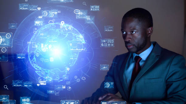 istock Global communication network concept. Worldwide business. 1284372475