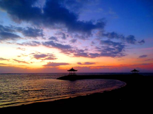 istock Magical sunrise with ocean view 1284381543