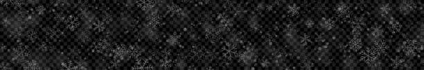 istock Christmas banner of snowflakes 1284382355