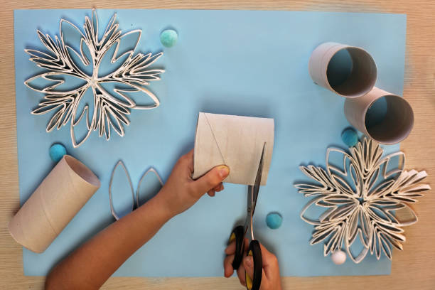 istock Christmas crafted cards and decoration 1284388422
