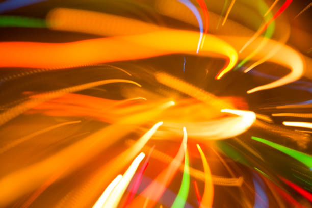 istock Abstract background of bright colored lights 1284395611