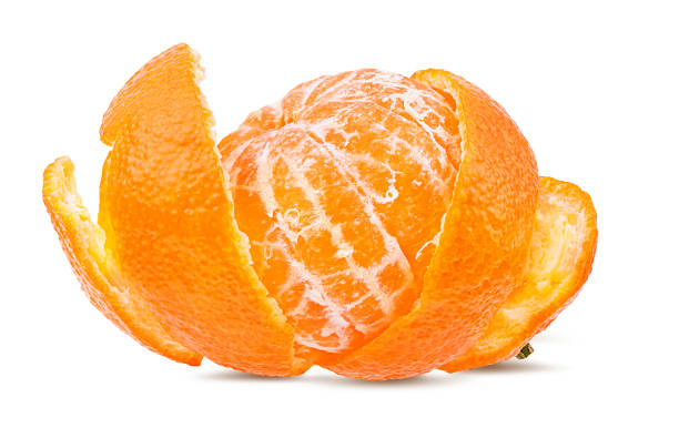 istock Peeled mandarin orange segments isolated on white background 1284398530