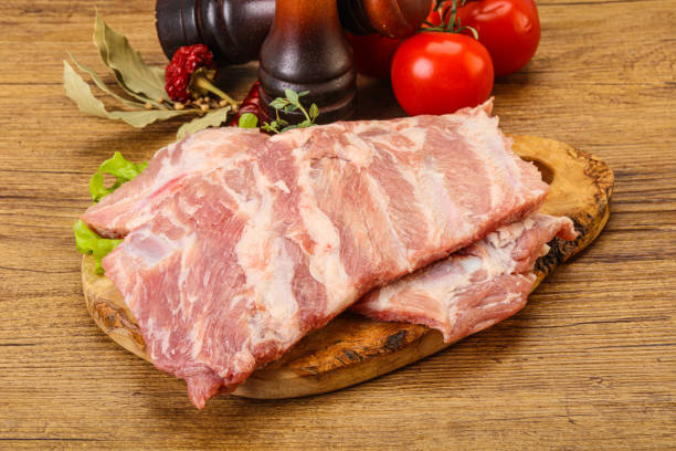 istock Raw pork ribs for cooking 1284399248