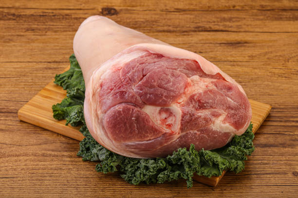 istock Raw pork knuckle for cooking 1284399917