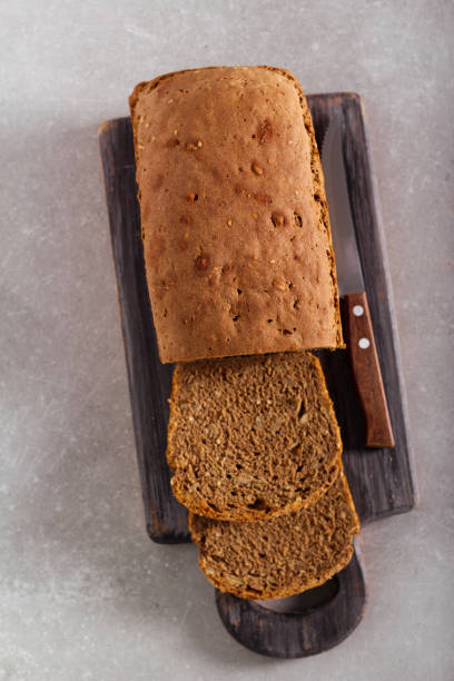 istock Homemade rye seeds bread, 1284406572