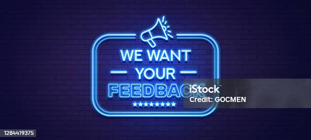 We Want Your Feedback Stock Photo - Download Image Now - Feedback, Desire, Rating