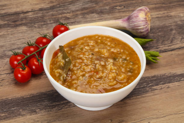 istock Caucasian Kharcho soup with beef meat 1284423642