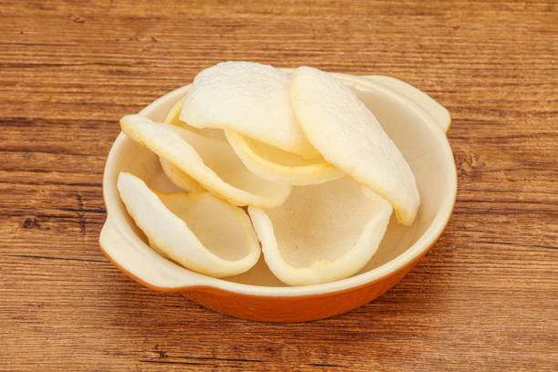 istock Asian cusine - homemade prawn chips 1284424269