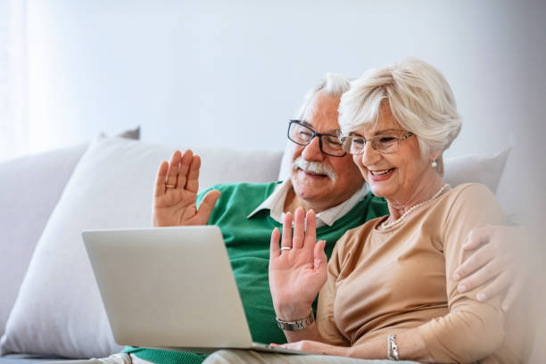 istock We love to video chat with our family. 1284424769