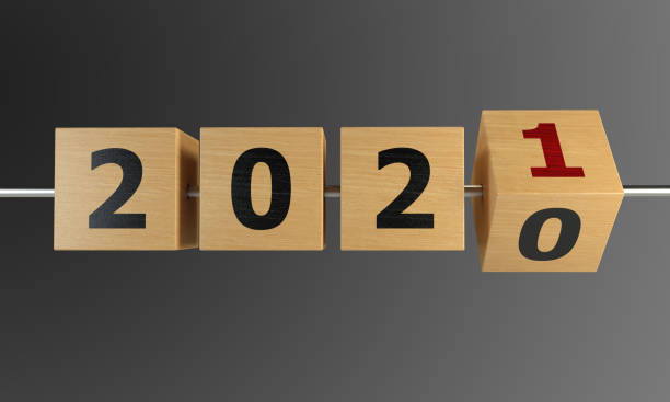 istock New Year 2021 Concept With Wooden Boxes 1284431212